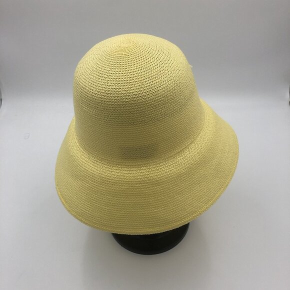 Betmar Yellow Cloche Hat | Vintage Style | 100% Polypropylene | Made in Taiwan | main image 4